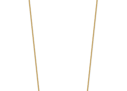 14k Yellow Gold Medium Arial Rounded Bar Necklace, 18 x 38mm