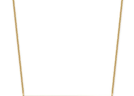 14k Yellow Gold Large ARIAL ROUNDED Bar Necklace (Style XNA1242Y)
