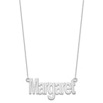 10k Yellow Gold Large Name Plate Necklace view 5
