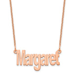 10k Small Name Plate Necklace view 7