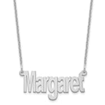 10k Small Name Plate Necklace view 4