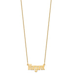 10k Small Name Plate Necklace view 10
