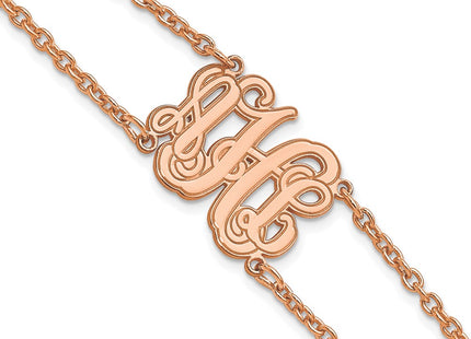 SS/Rose Plated Chain Bracelets Style XNA1264RP - Classique Jewelry Inc.