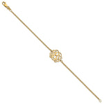 Sterling Silver/Rhodium-plated Monogram Bracelet view