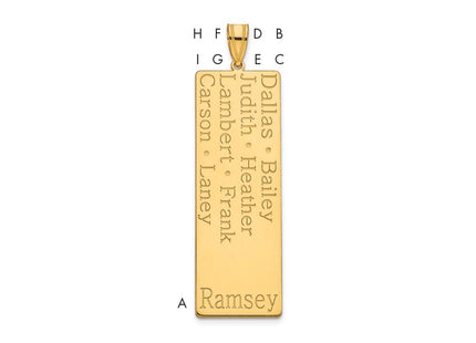 10k Yellow Gold Pendants Style 10XNA1278Y - Classique Jewelry Inc.