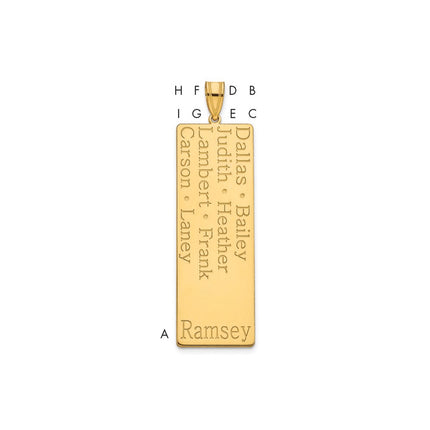 10k Yellow Gold Pendants Style 10XNA1278Y - Classique Jewelry Inc.