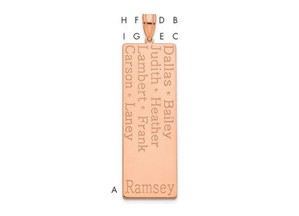 10k Rose Gold Pendants Style 10XNA1278R - Classique Jewelry Inc.