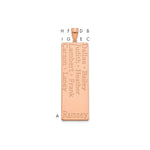14K Rose Gold 8 Name Family Pendant view