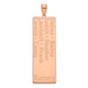 10K Rose Gold 8 Name Family Pendant