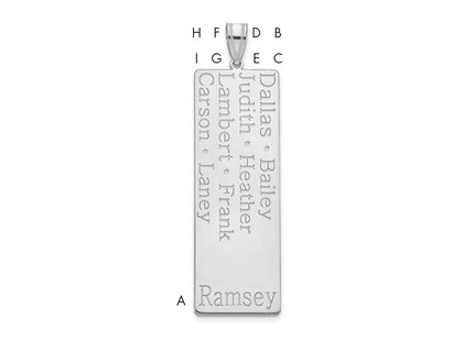 14k White Gold Pendants Style XNA1278W - Classique Jewelry Inc.