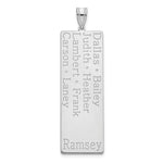 14K White Gold 8 Family Pendant view