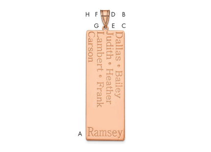 10k Rose Gold Pendants Style 10XNA1279R - Classique Jewelry Inc.