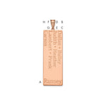 14K Rose Gold 7 Name Family Pendant view
