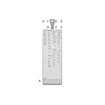 14K White Gold 7 Family Pendant view