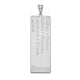 10K White Gold 7 Name Family Pendant