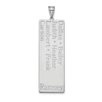 14K White Gold 7 Family Pendant view
