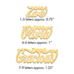 10k White Gold Polished Heart Name Plate view 16