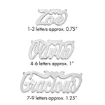 10k White Gold Polished Heart Name Plate view 1