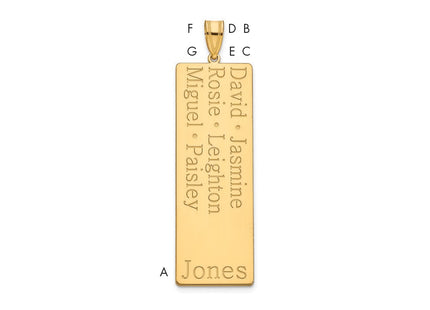 10k Yellow Gold Pendants Style 10XNA1280Y - Classique Jewelry Inc.