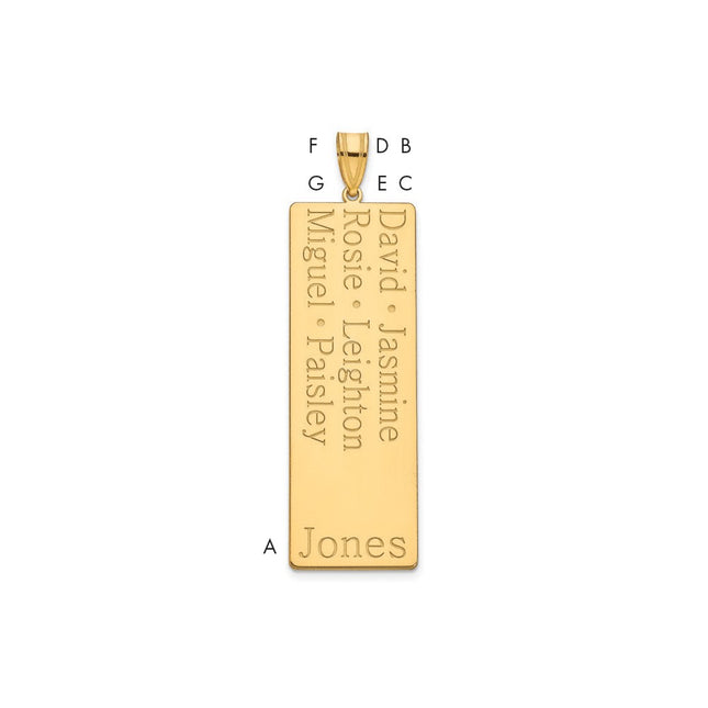 10k Yellow Gold Pendants Style 10XNA1280Y - Classique Jewelry Inc.