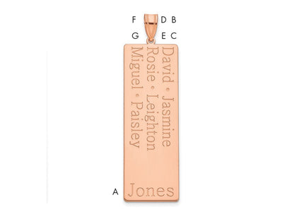 10k Rose Gold Pendants Style 10XNA1280R - Classique Jewelry Inc.