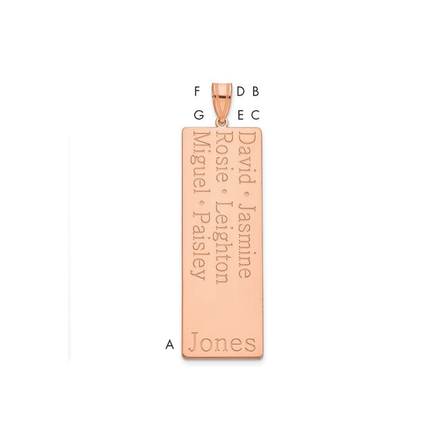 10k Rose Gold Pendants Style 10XNA1280R - Classique Jewelry Inc.