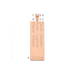 14K Rose Gold 6 Name Family Pendant view