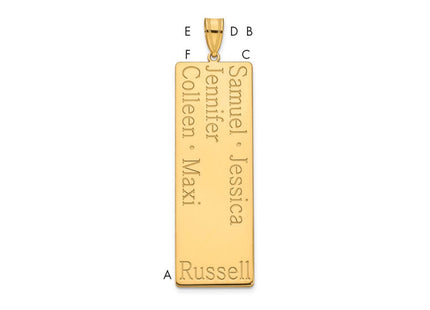 14k Yellow Gold Pendants Style XNA1281Y - Classique Jewelry Inc.