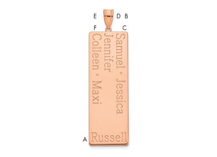 10k Rose Gold Pendants Style 10XNA1281R - Classique Jewelry Inc.