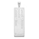 10K White Gold 5 Name Family Pendant