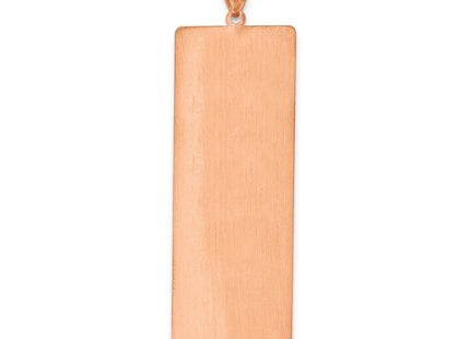 10K yellow gold bar necklace, further view
