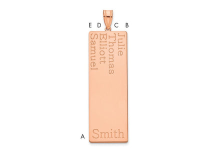 10k Rose Gold Pendants Style 10XNA1282R - Classique Jewelry Inc.