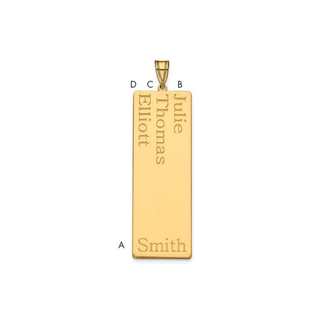 10k Yellow Gold Pendants Style 10XNA1283Y - Classique Jewelry Inc.