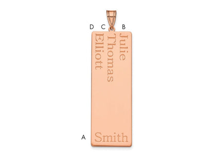 10k Rose Gold Pendants Style 10XNA1283R - Classique Jewelry Inc.
