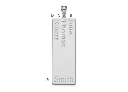 14k White Gold Pendants Style XNA1283W - Classique Jewelry Inc.