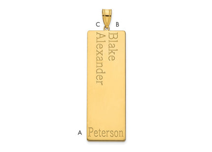 14k Yellow Gold Pendants Style XNA1284Y - Classique Jewelry Inc.