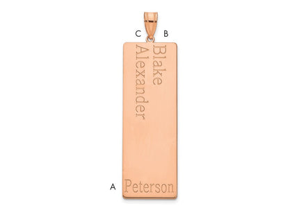10k Rose Gold Pendants Style 10XNA1284R - Classique Jewelry Inc.