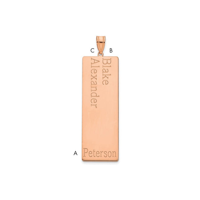 10k Rose Gold Pendants Style 10XNA1284R - Classique Jewelry Inc.