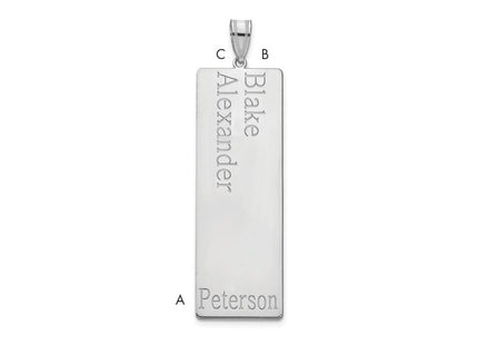 14k White Gold Pendants Style XNA1284W - Classique Jewelry Inc.
