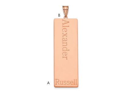10k Rose Gold Pendants Style 10XNA1285R - Classique Jewelry Inc.