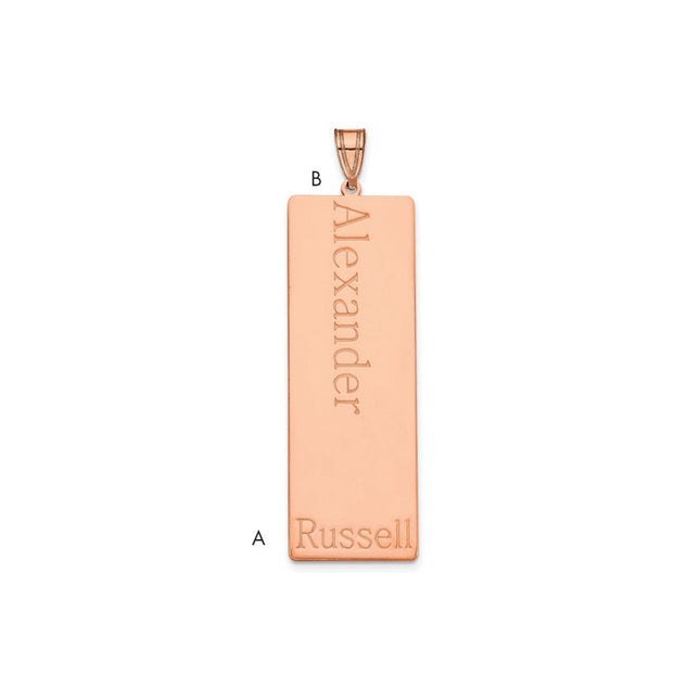 10k Rose Gold Pendants Style 10XNA1285R - Classique Jewelry Inc.
