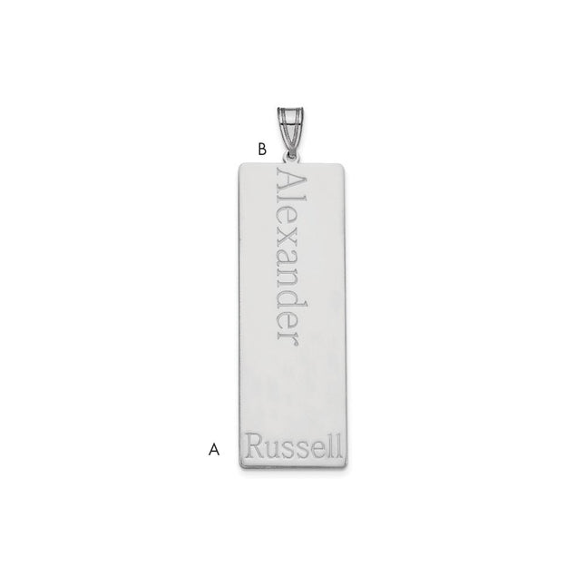 10k White Gold Pendants Style 10XNA1285W - Classique Jewelry Inc.