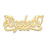 Sterling Silver/Gold-plated Heart Name Plate view 14
