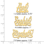Sterling Silver/Gold-plated Heart Name Plate view 15