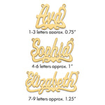 Sterling Silver/Gold-plated Heart Name Plate view 11