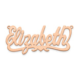 Sterling Silver/Gold-plated Heart Name Plate view 19