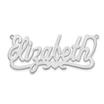 Sterling Silver/Gold-plated Heart Name Plate view 4