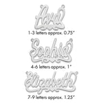 Sterling Silver/Gold-plated Heart Name Plate view 1
