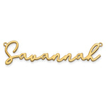 Sterling Silver/Gold-plated Polished Bathinda Font Name Plate view 19