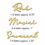 Sterling Silver/Gold-plated Polished Bathinda Font Name Plate view 16